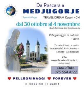 Pellegrinaggio a Medjugorje ottobre 2024