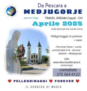 Pellegrinaggio a Medjugorje Aprile 2025